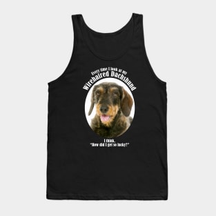 Lucky Wirehaired Dachshund Tank Top